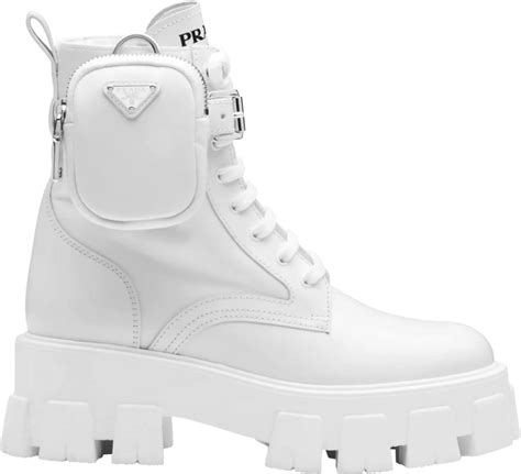 white prada boot shoes